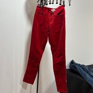 Banana Republic Red Straight Leg Pants